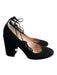 Kate Spade Size 5 Black Suede Leather Ankle Tie Pearl Embellishments Top Black / 5