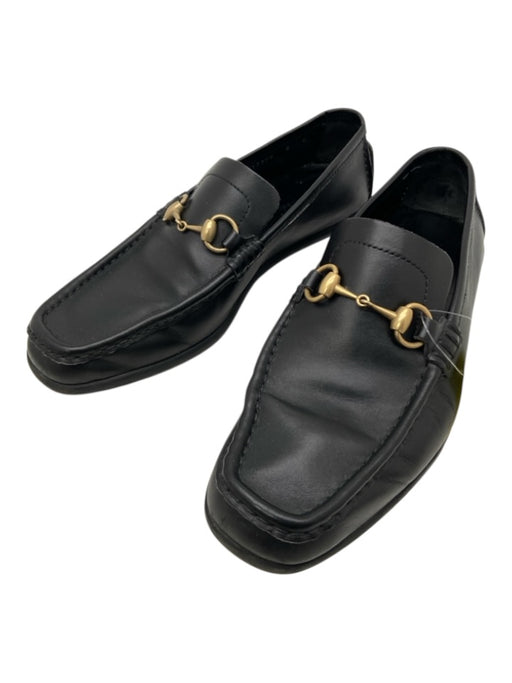 Gucci Shoe Size 8 Black Leather Solid Driver Men's Shoes Black / 8