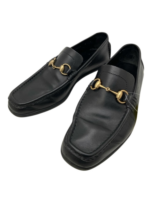 Gucci Shoe Size 8 Black Leather Solid Driver Men's Shoes Black / 8