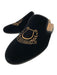 Gucci Shoe Size 8 Like New Black Velour Crest Slip On Men's Shoes Black / 8