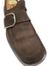 Hermes Shoe Size 42 Dark Brown Suede Solid Dress Single Buckle Men's Shoes Dark Brown / 42