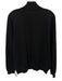 Polo Size M Black Cotton Solid Quarter Zip Men's Sweater Black / M