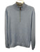 Hart Schaffner & Marx Size M Light blue Merino Wool Solid Quarter Zip Sweater Light blue / M