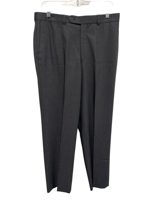 Jack Victor Size 32 Gray Wool Solid Dress Men's Pants Gray / 32