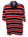 Maus & Hoffman Size 40 Red, White & Blue Cotton Striped Polo Men's Short Sleeve Red, White & Blue / 40