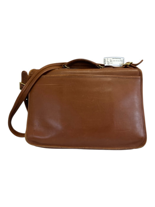 Coach Brown Leather Solid Satchel Men's Bag Brown