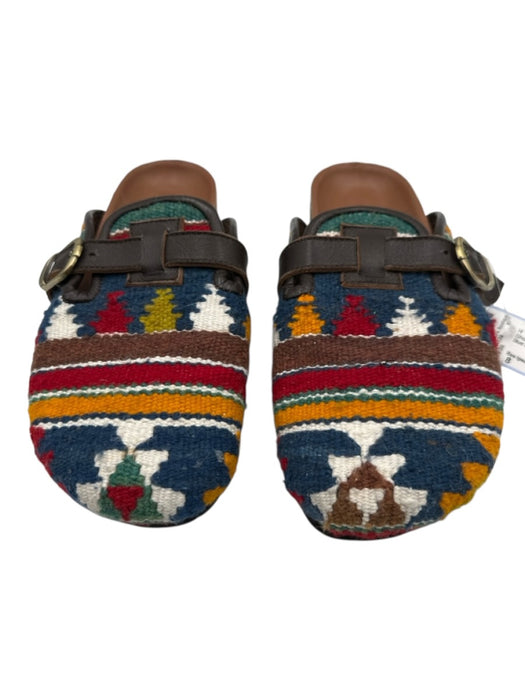 Res Ipsa Shoe Size 8 Blue & Multi Mule Men's Shoes Blue & Multi / 8
