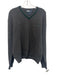 Polo Size M Gray Wool Solid V Neck Men's Sweater Gray / M