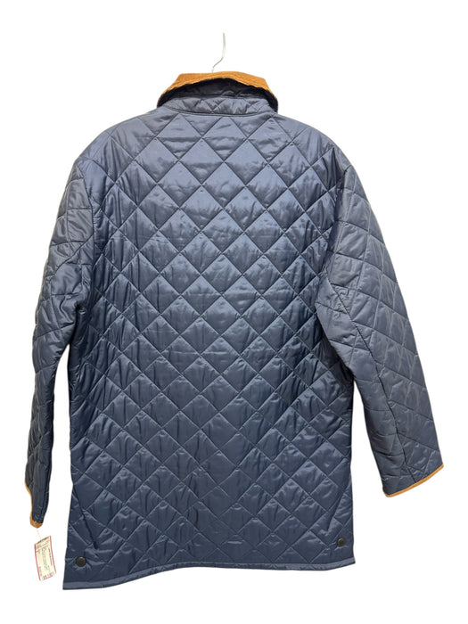 Barbour NWT Size M Blue & Brown Polyamide Blend Quilted Men's Jacket Blue & Brown / M