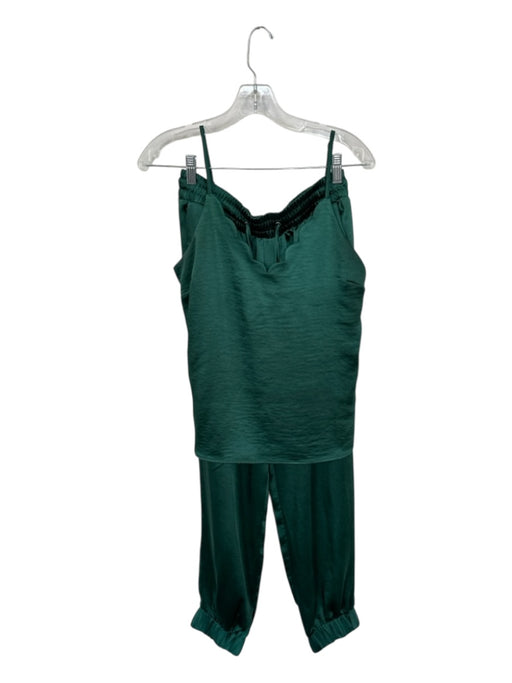 skies are blue Size S/M Forest Green Polyester Blend Drawstring Pant Set Forest Green / S/M