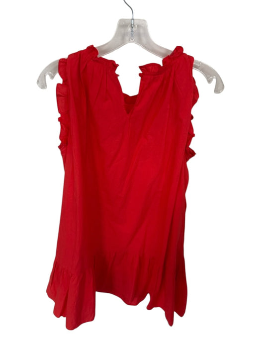 &merci Size M Red Elastic Trim Ruffle Maxi Dress Red / M