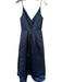 Size 4 Navy Polyester Spaghetti Strap Boning Pleat Gown Navy / 4
