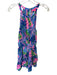 Lilly Pulitzer Size 6 Blue & Pink Polyester Sleeveless Palm Leaves Dress Blue & Pink / 6