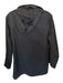 Ciao Milano Black Nylon Blend Hood Full ZIp Athletic Raincoat Black / L