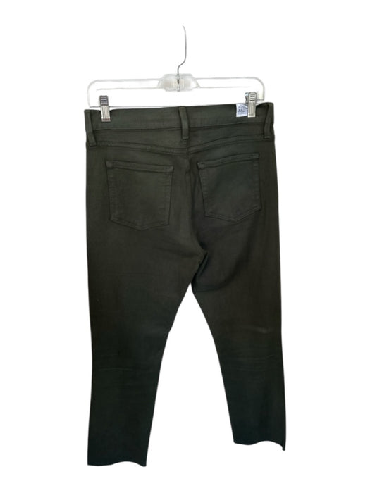 Frank & Eileen Size 28 Dark Green Cotton Blend High Waist Straight Leg Jeans Dark Green / 28