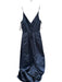 Size 4 Navy Polyester Spaghetti Strap Padding Back Zip Full SKirt Gown Navy / 4