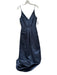 Size 4 Navy Polyester Spaghetti Strap Padding Back Zip Full SKirt Gown Navy / 4
