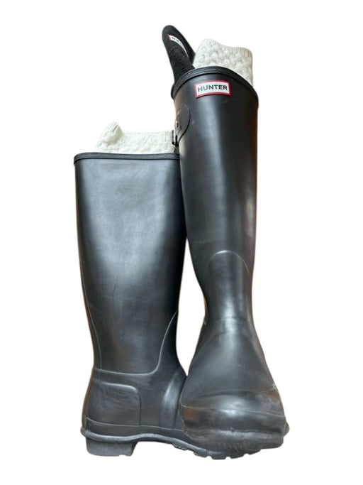 Hunter Shoe Size 10 Black Rubber Knee High Rainboots Black / 10