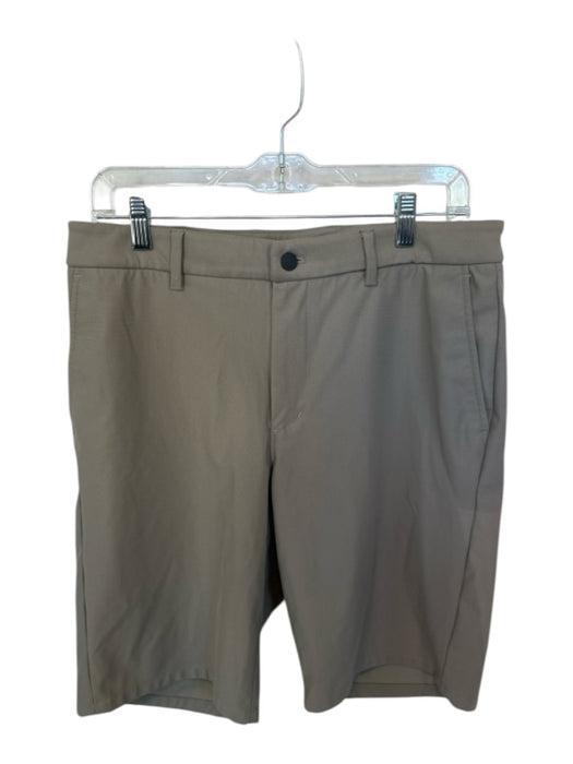 Johnnie O Size 32 Khaki Polyester Zip Fly Pockets Golf Men's Shorts Khaki / 32