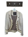 Free People Size 8 Cream & Tauope Print Cotton Embroidered Buttons SHW Jacket Cream & Tauope Print / 8