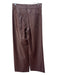 Maeve Size 27 Brown PU leather Mid Rise Front Pocket Wide Leg Pants Brown / 27