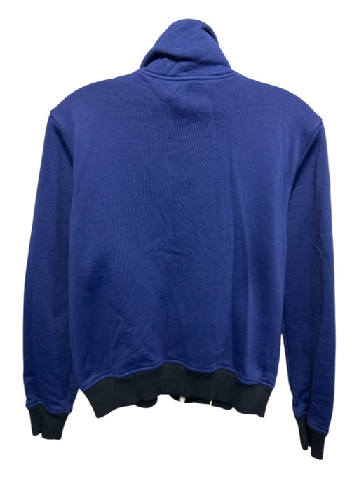 Valentino Size Small Navy, Black, White Cotton Blend Long Sleeve Jacket Navy, Black, White / Small