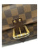 Louis Vuitton Brown Coated Canvas Top Handles Zip Close Bag Brown