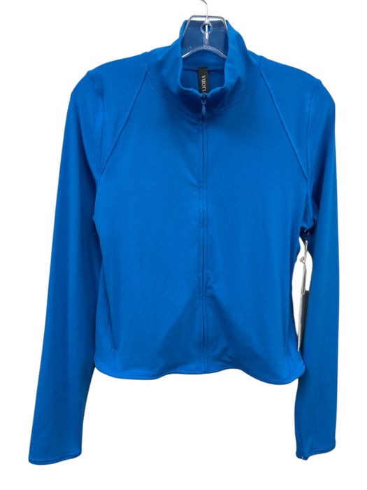 Vuori Size L Electric Blue Polyamide & Acetate High Neck Zip Up Jacket Electric Blue / L