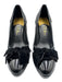 Cole Haan Collection Shoe Size 8B Black Leather Almond Toe Velvet Ribbon Pumps Black / 8B