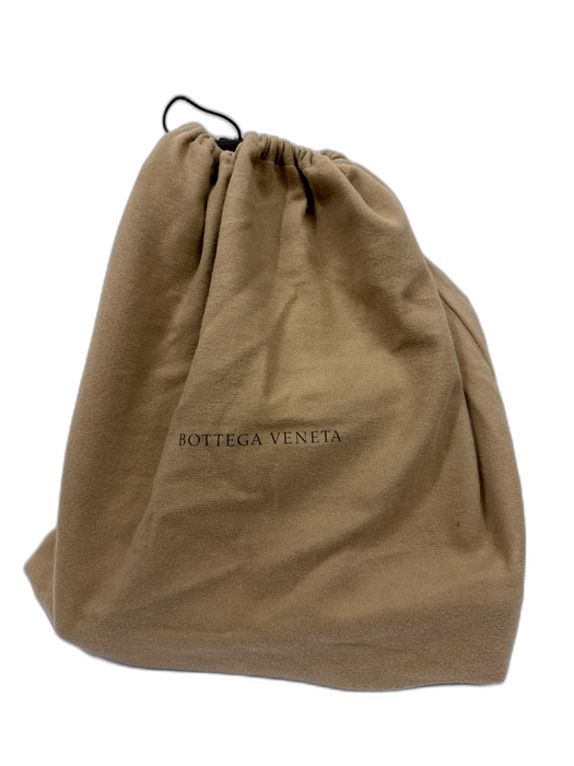 Bottega Veneta Black & Brown Coated Leather Shoulder Strap Studs Bag Black & Brown