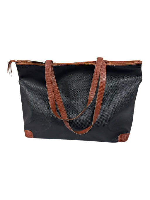 Bottega Veneta Black & Brown Coated Leather Shoulder Strap Studs Bag Black & Brown