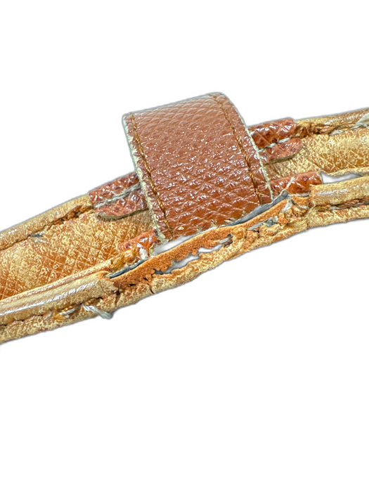 Bottega Veneta Black & Brown Coated Leather Shoulder Strap Studs Bag Black & Brown