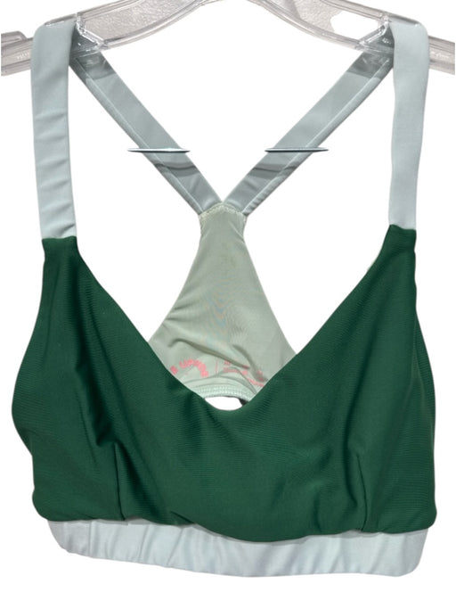 The Upside Size 8 Green & Light Blue Polyamide Blend Side Stripe Pant Set Green & Light Blue / 8