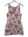 Sofie the Label Size S Pink & Green Polyester Floral Sleeveless V Back Dress Pink & Green / S