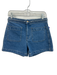 Lisa Says Gah Size 26 Medium Wash Cotton Braided detail Patch Pocket Shorts Medium Wash / 26