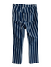 KUT Size 00 Blue & White Cotton Blend High Rise Stripe Ankle Flare Zip Fly Pants Blue & White / 00