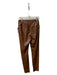 Lysse Size M Brown Vegan Leather High Waist Skinny Seam Detail Pants Brown / M