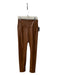 Lysse Size M Brown Vegan Leather High Waist Skinny Seam Detail Pants Brown / M