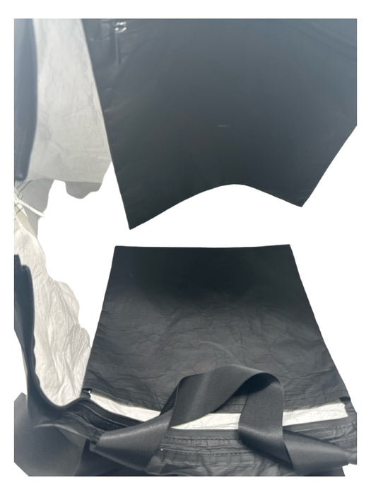 Alo Yoga Black Polyethylene Zip Top Tote Bag Black / L