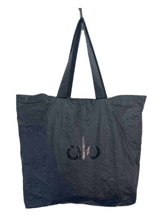 Alo Yoga Black Polyethylene Zip Top Tote Bag Black / L
