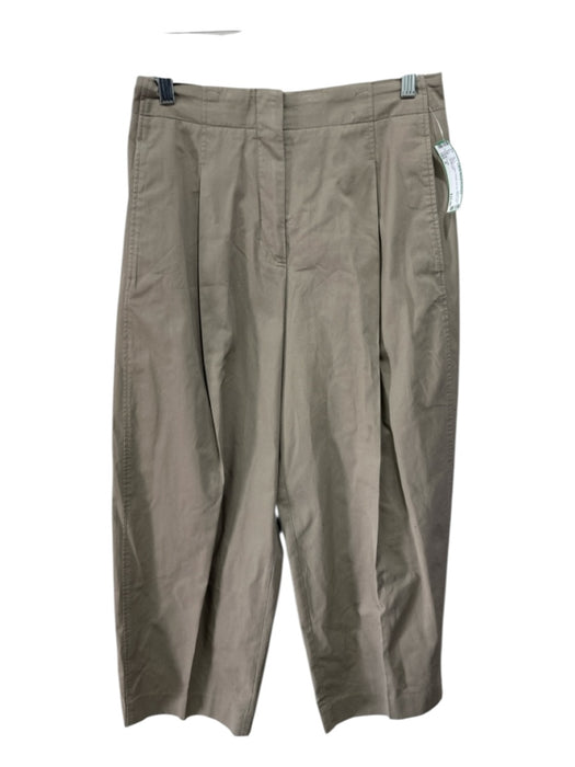 COS Size 6 Beige Cotton Pleats Zip Up Wide Leg Skirt Beige / 6