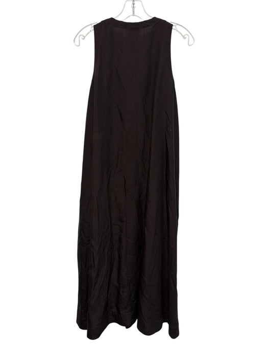 COS Size 4 Dark Brown Lyocell blend trapeze Sleeveless Midi Dress Dark Brown / 4