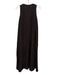 COS Size 4 Dark Brown Lyocell blend trapeze Sleeveless Midi Dress Dark Brown / 4