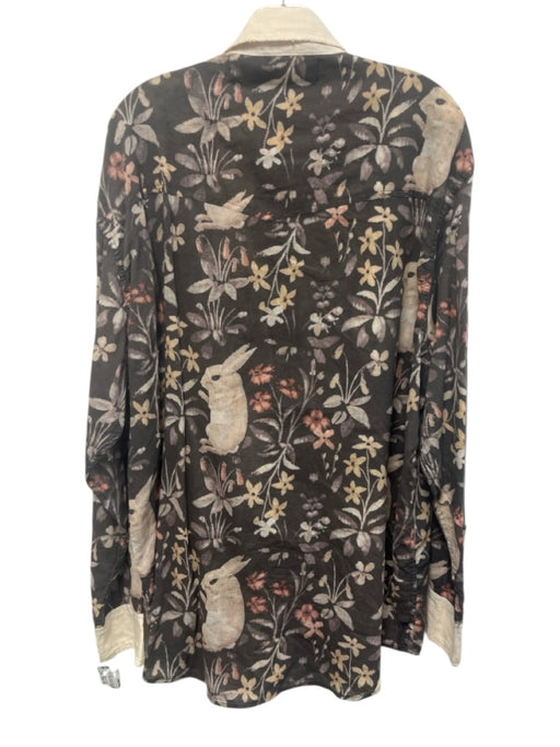 Magnolia Pearl Size One Size gray, cream, multi Cotton Floral Rabbits Top gray, cream, multi / One Size