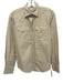 Ann Mashburn Size S Khaki Cotton Long Sleeve Snap Button Down Top Khaki / S