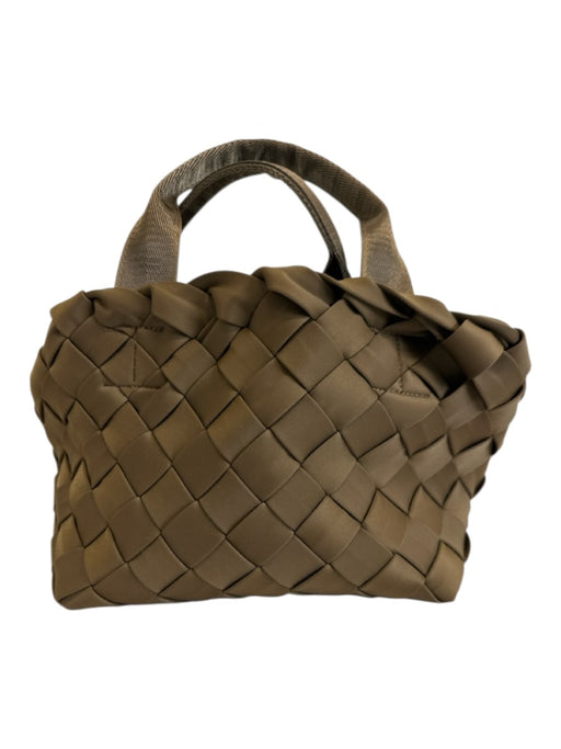 Naghedi Olive Green Neoprene Woven Detachable Strap Pouch Crossbody & Hand Bag Olive Green / S