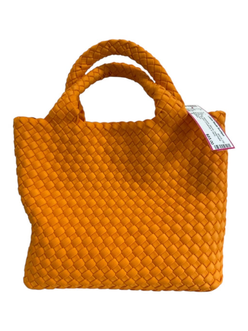 Naghedi Orange Neoprene Woven Detachable Strap Bucket Crossbody & Hand Bag Orange / S