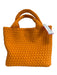 Naghedi Orange Neoprene Woven Detachable Strap Bucket Crossbody & Hand Bag Orange / S