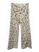 Mother Size 27 White & Multi Cotton Floral Boot Cut Zip Fly mid rise Pants White & Multi / 27