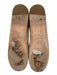 Miu Miu Shoe Size 38.5 Beige Leather Upper Elastic Strap Bow Detail Pump Flats Beige / 38.5